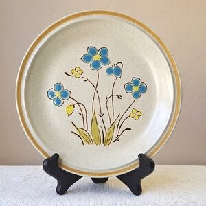 Highland Flowers by Hearthside 7.75" Salad Plate Handpainted Stoneware Japan MCM